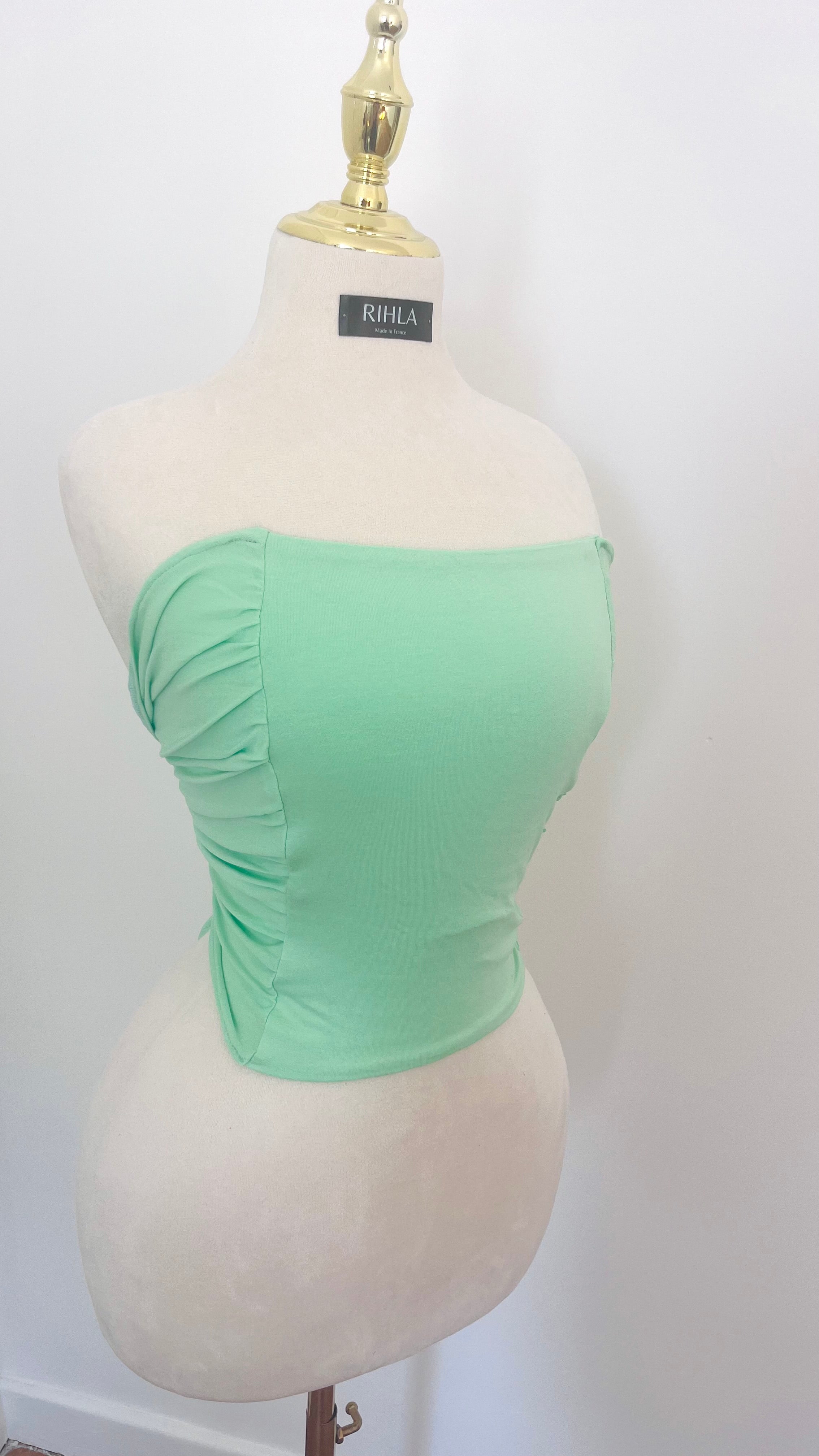 Bustier BLOOM – Jersey coloré à nouer