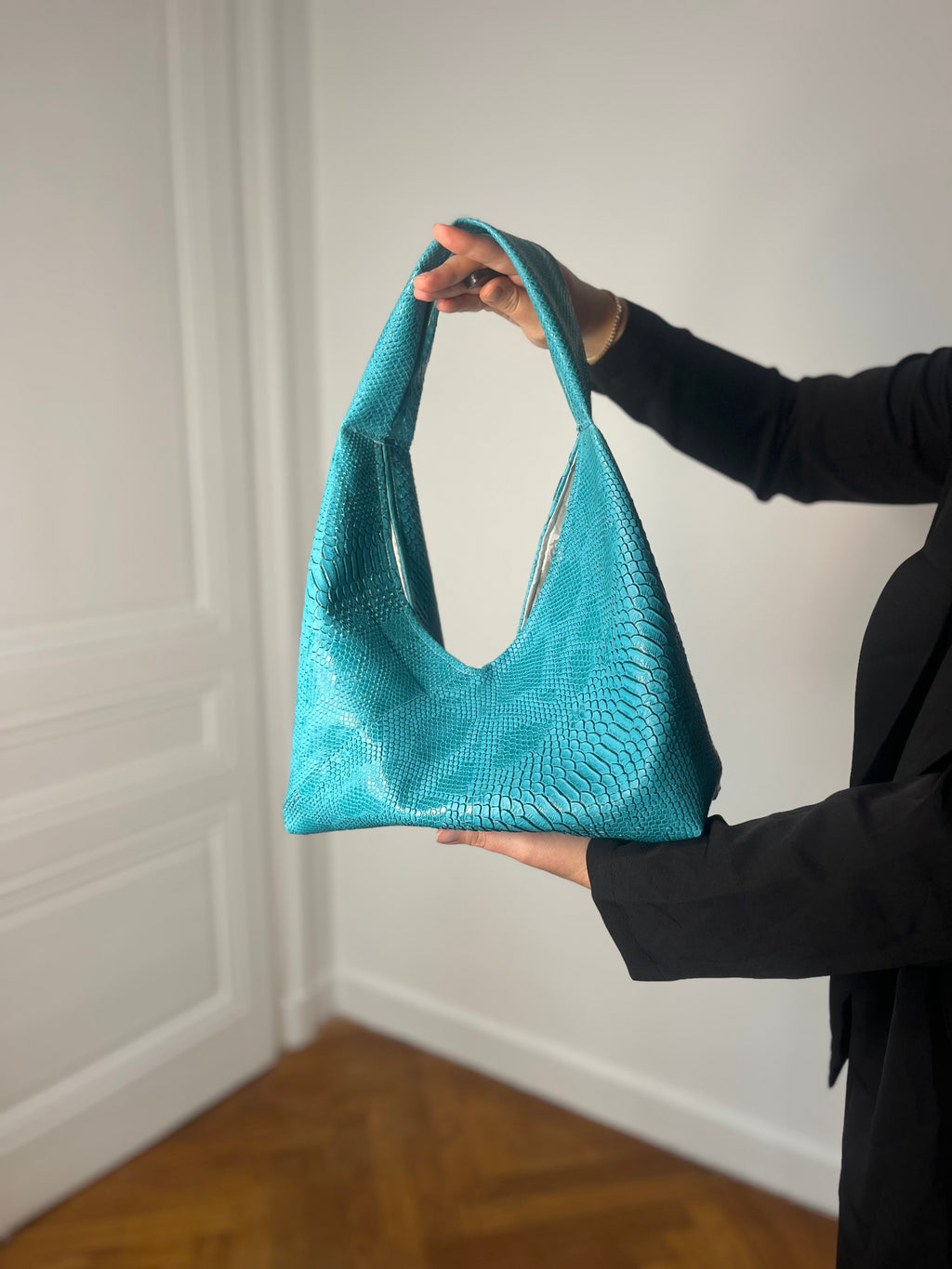 Sac à main Azul – Faux cuir bleu turquoise