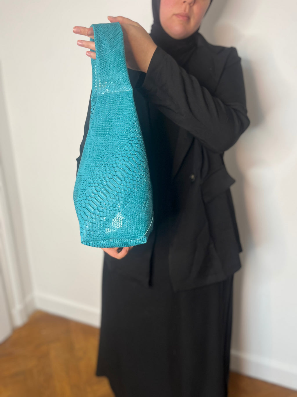 Sac à main Azul – Faux cuir bleu turquoise