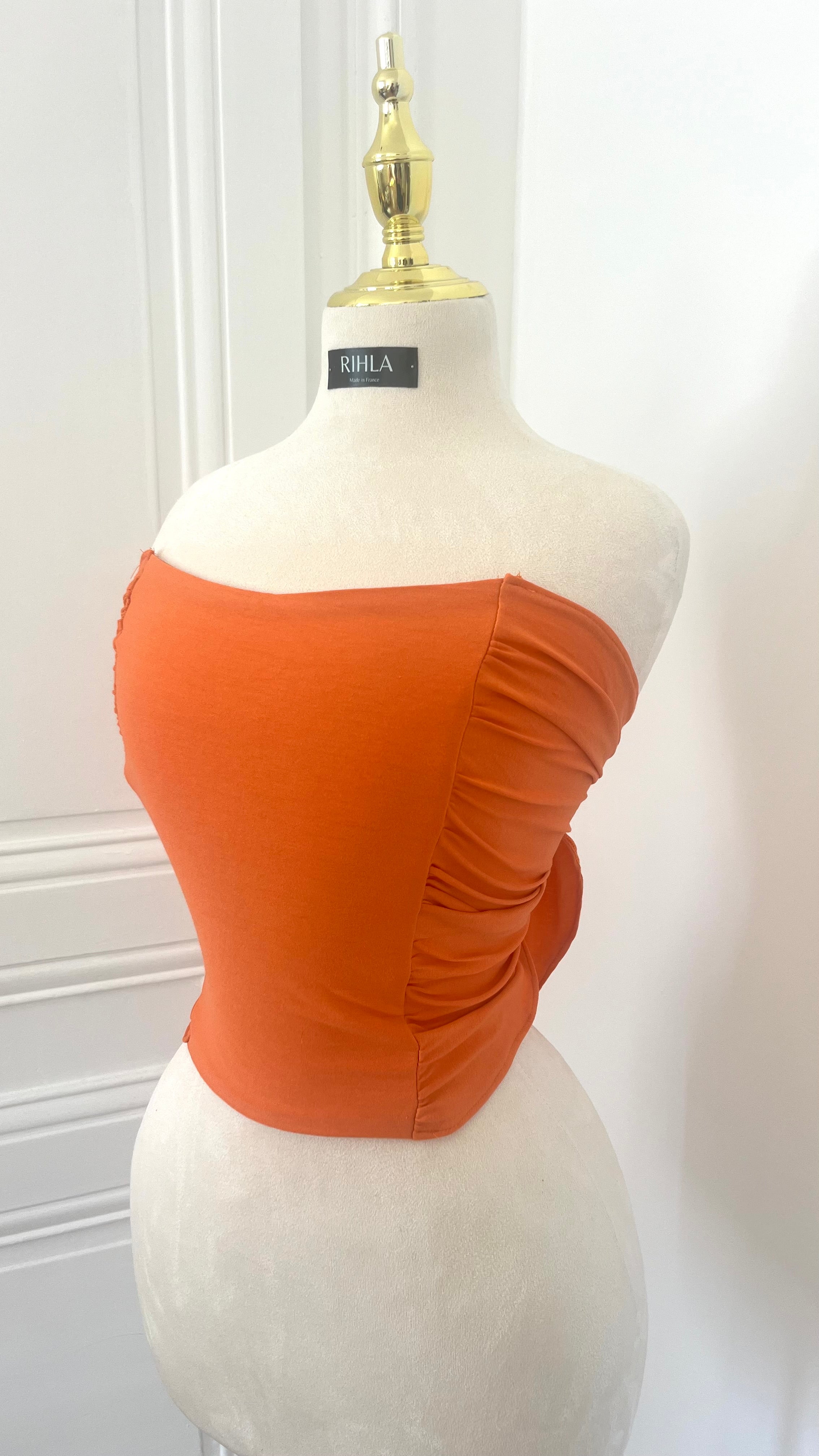 Bustier BLOOM – Jersey coloré à nouer