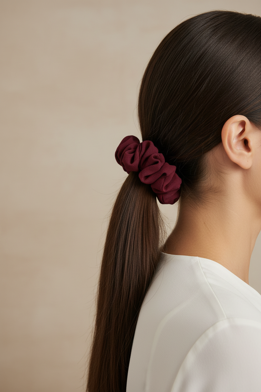 Chouchou cheveux en tissu – Maintien confortable sans casser