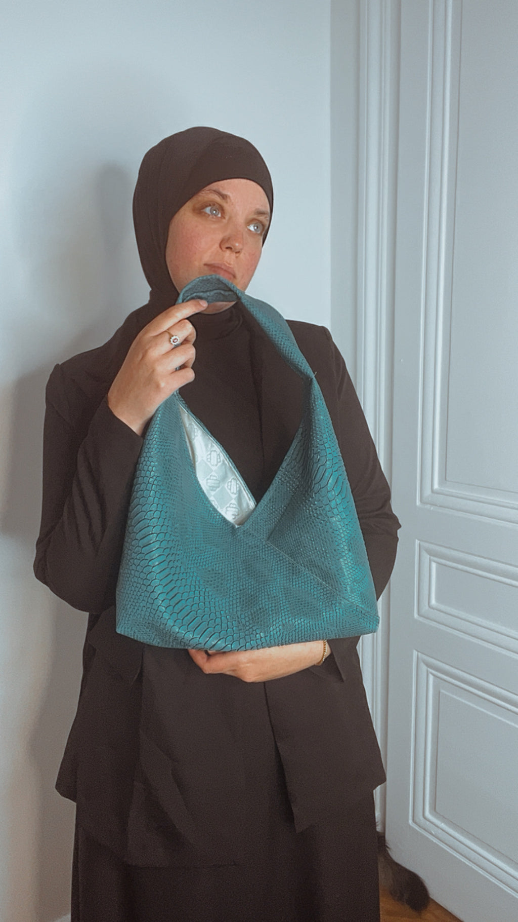 Sac à main Azul – Faux cuir bleu turquoise