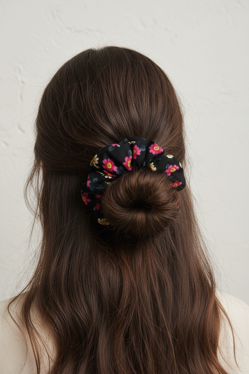 Chouchou cheveux en tissu – Maintien confortable sans casser