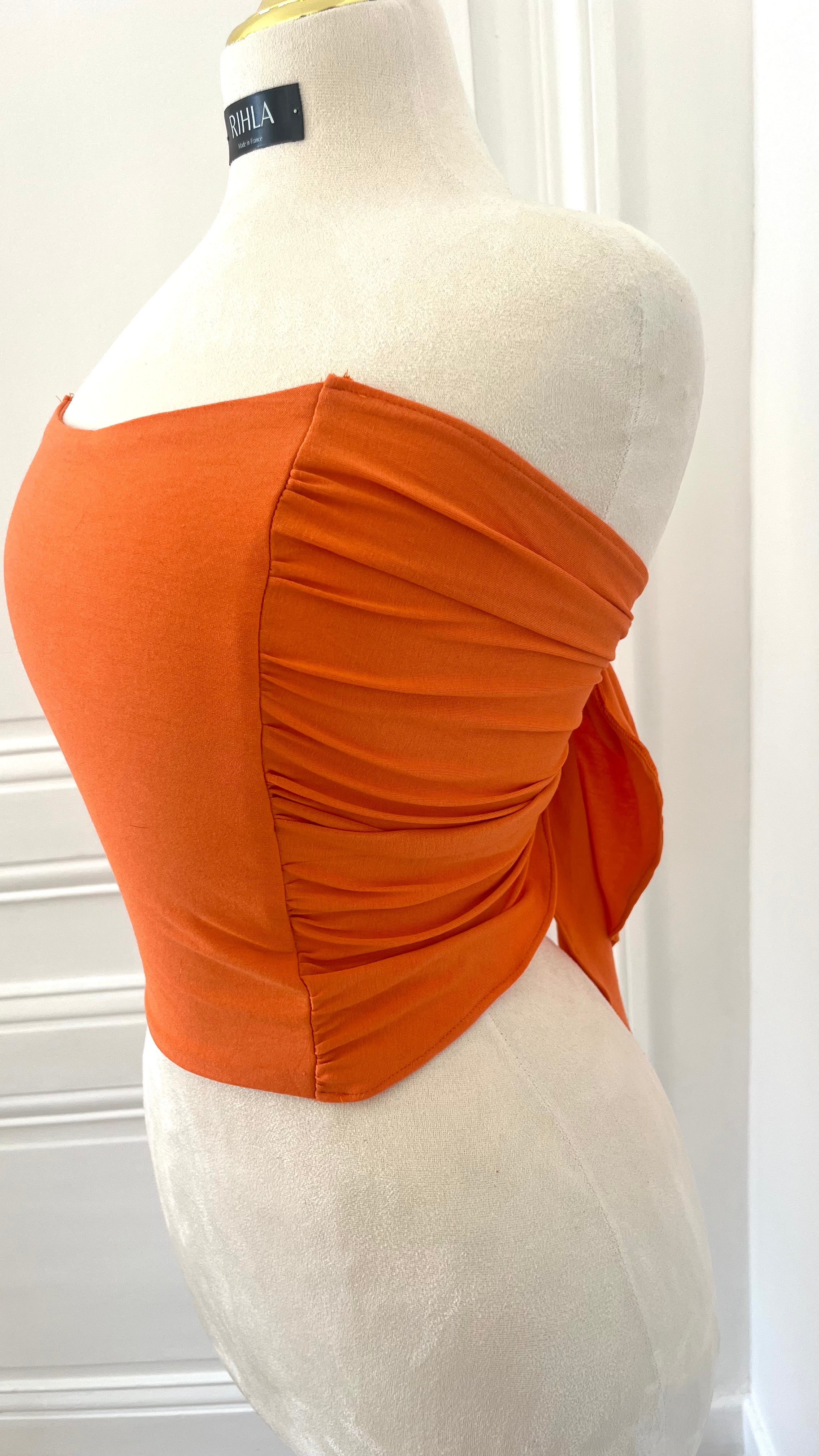Bustier BLOOM – Jersey coloré à nouer