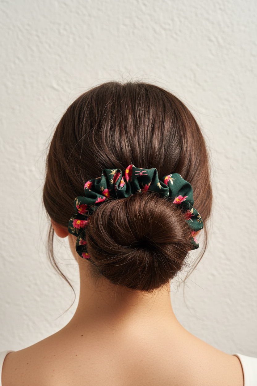 Chouchou cheveux en tissu – Maintien confortable sans casser