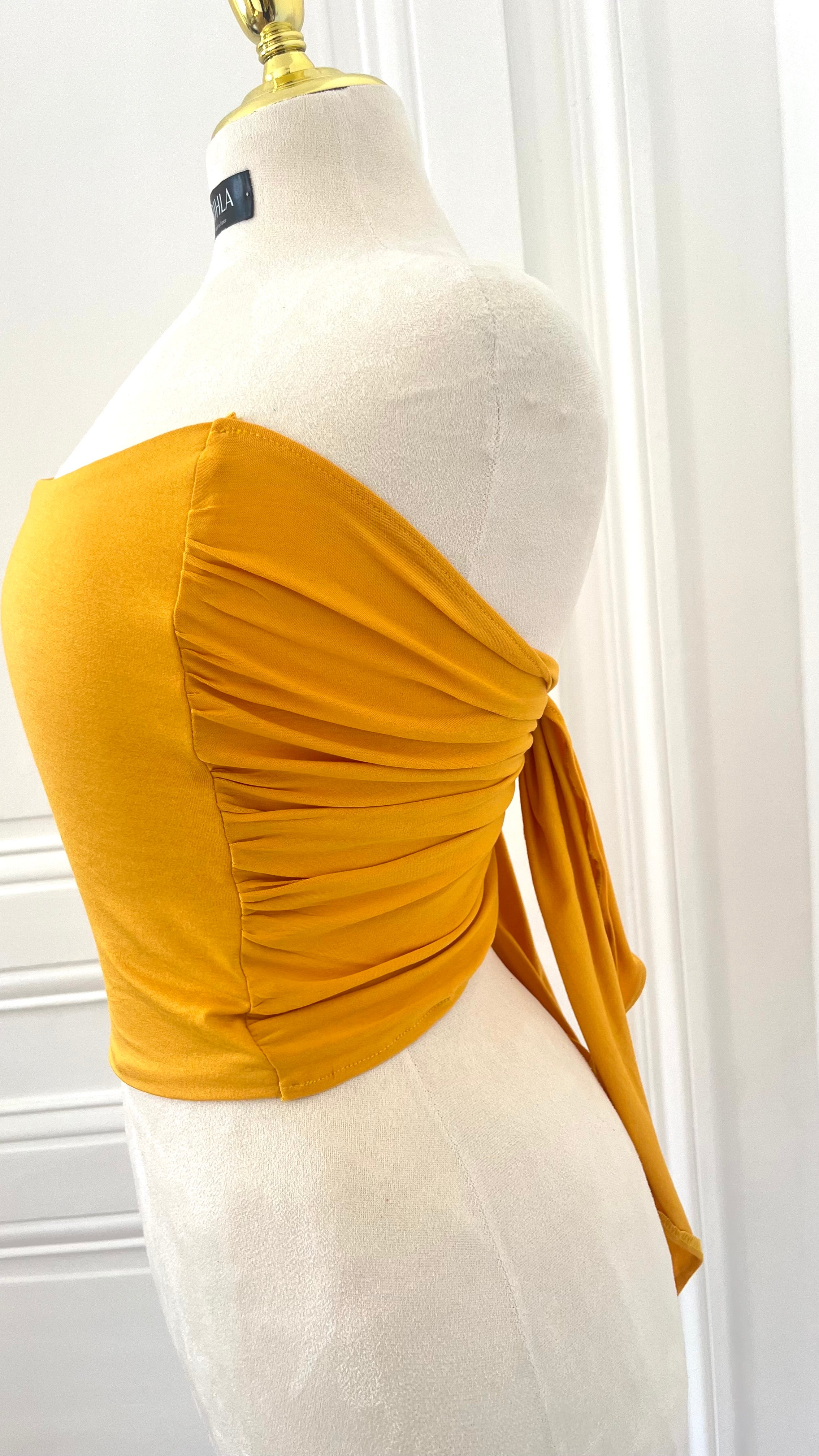 Bustier BLOOM – Jersey coloré à nouer